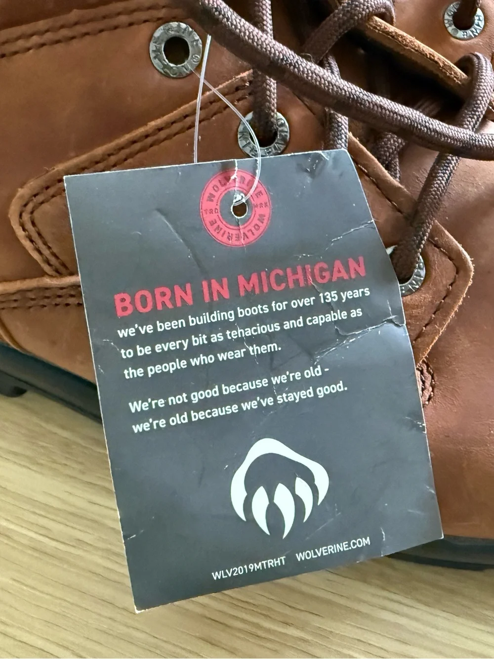 Wolverine Men's Brown Lace-Up Work Boots